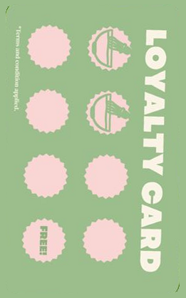 Okashi Matcha Club loyalty card